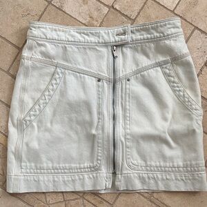 Women's Cream Mini Skirt